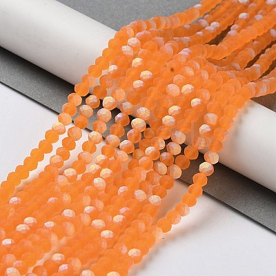 Transparent Glass Beads Strands X1-EGLA-A034-T4mm-MB05-1