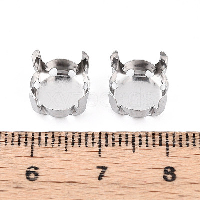 201 Stainless Steel Sew on Prong Settings STAS-T032-01-10mm-P-1