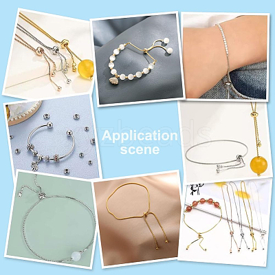 40Pcs 2 Colors 202 Stainless Steel Beads STAS-UN0062-37-1