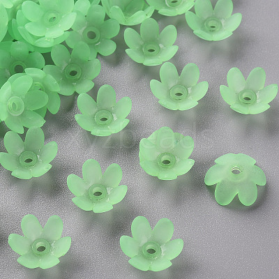 Frosted Acrylic Bead Caps MACR-S371-07A-733-1