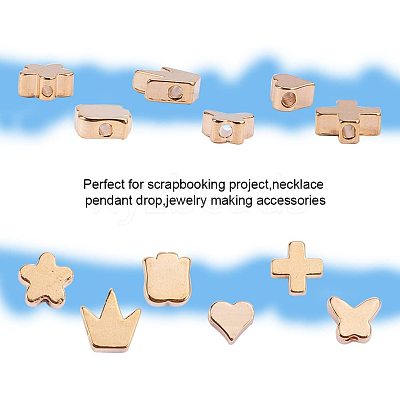 Brass Beads KK-PH0034-67G-1