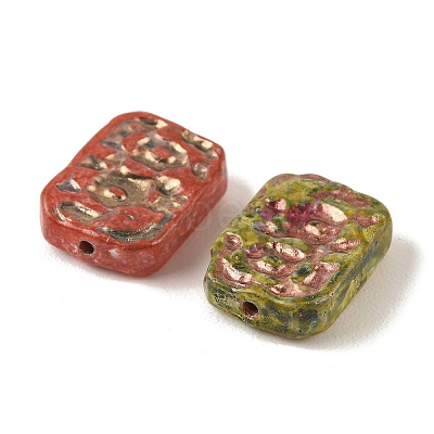 Baking Paint Glass Beads DGLA-G004-02C-1