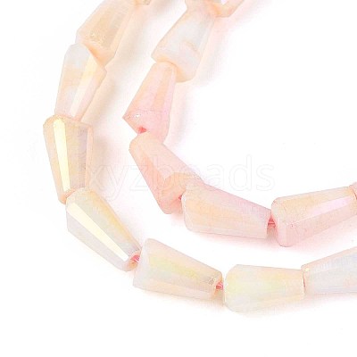 Anti-Tarnish Electroplate Glass Beads Strands GLAA-T025-27D-1