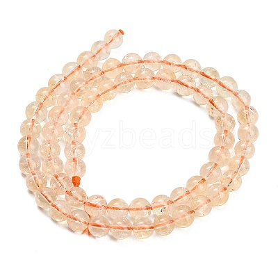 Natural Citrine Beads Strands GG-CBACB71-03-6mm-1