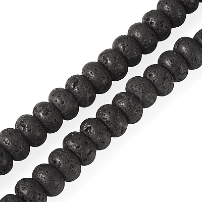 1 Strand Natural Lava Rock Beads Strands G-TA0003-44C-1