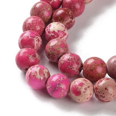 Dyed Natural Regalite/Imperial Jasper/Sea Sediment Jasper Beads Strands G-B124-C01-14-1