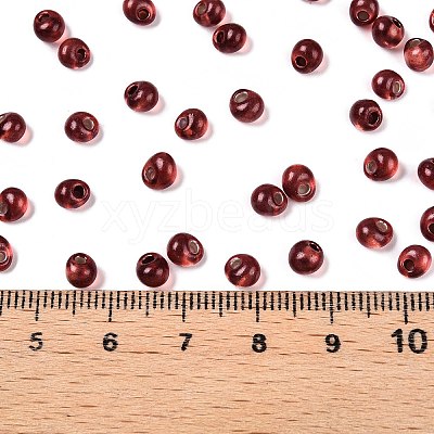 6/0 Baking Paint Transparent Fringe Glass Seed Beads X1-SEED-N006-06D-1