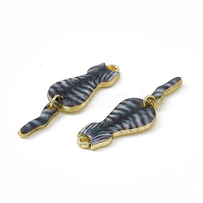 Painted Alloy Pendants PALLOY-P288-03G-03-1