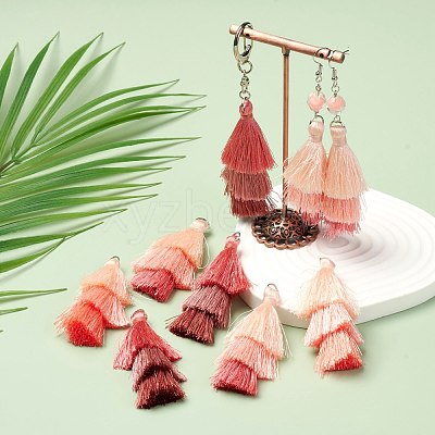 6Pcs 3 Colors Polyester Tassel Big Pendant Decorations FIND-FS0001-02A-1