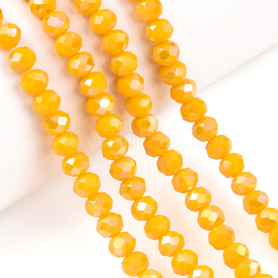 Electroplate Glass Beads Strands EGLA-A034-P3mm-B26-1