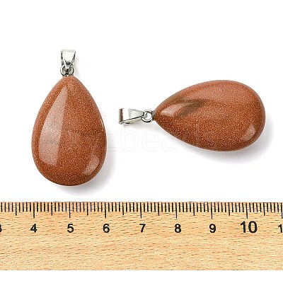 Synthetic Goldstone Pendants GG-K002-09H-1