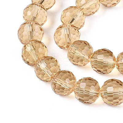 Transparent Glass Bead Strands GLAA-R095-8mm-33-1