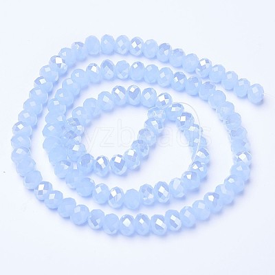 Electroplate Glass Beads Strands EGLA-A044-J1mm-B03-1