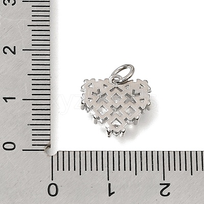 Brass Pave Cubic Zirconia Charms CU-CBAEEA8-13A-P-1
