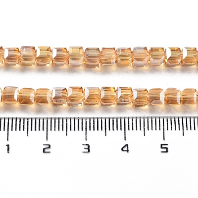 Electroplate Glass Bead Strands X-EGLA-J028-4x4mm-AB18-1