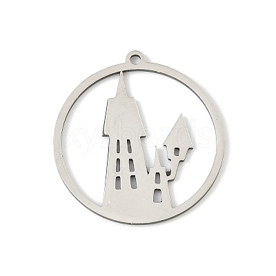 201 Stainless Steel Pendants STAS-G366-02P-10-1