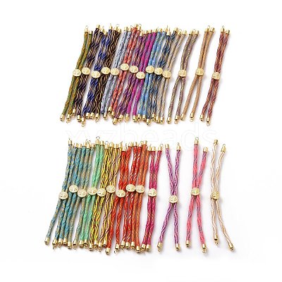 Nylon Cord Silder Bracelets MAK-C003-04G-1