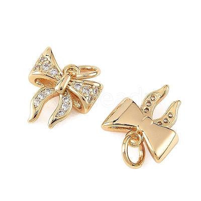 SHEGRACE Brass Micro Pave Clear Cubic Zirconia Charms XGRQ4N070-736G-1