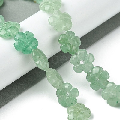 Natural Green Aventurine Beads Strands G-H023-B13-01-1