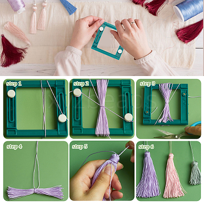 1Pc Plastic Tassel Maker DIY-WH0308-523-1