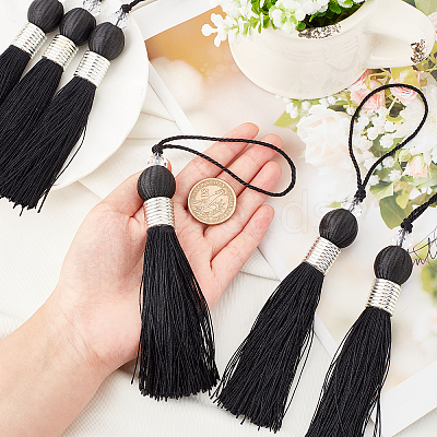 8Pcs Polyester Tassel Pendant Decorations HJEW-GF0001-23D-1