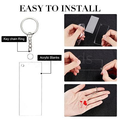 DIY Keychain Making Kits DIY-BC0001-39P-1