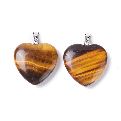 Natural Tiger Eye Pendants G-G956-B42-FF-1