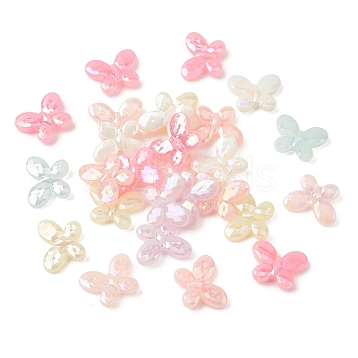UV Plating Opaque Acrylic Beads OACR-G058-13B-1