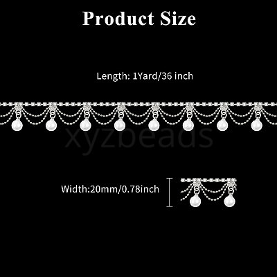 Glass Rhinestone Cup Chains CH-WH0014-01S-1