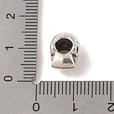 Tibetan Style Alloy European Beads TIBE-Q090-64AS-1