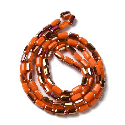 Electroplate Glass Beads Strands EGLA-D031-01-20-1