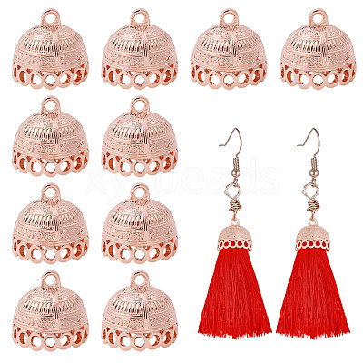 10Pcs Tibetan Style Alloy Pendant Bails FIND-CA0011-43RG-1