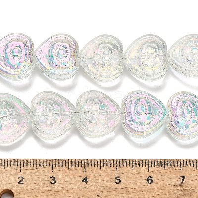 Electroplate Baking Paint Glass Beads Strands EGLA-K061-13A-AB06-1