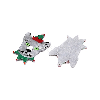 Christmas Theme Printing Acrylic Pendants BACR-N002-01L-1