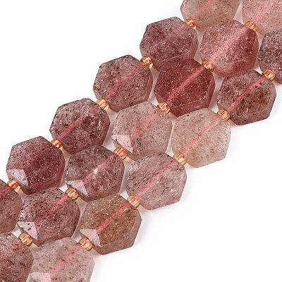 Natural Strawberry Quartz Beads Strands G-N368-01A-13-1