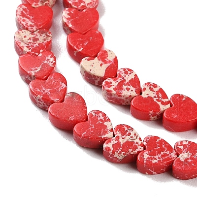 Dyed Synthetic Imperial Jasper Beads Strands G-M403-A36-02-1