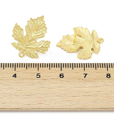 Brass Stud Earring Findings KK-Z099-04G-02-1