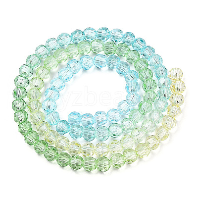 Transparent Glass Beads Strands GLAA-E036-07Y-1