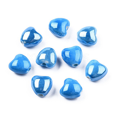 Glazed Porcelain Beads PORC-T007-21-06-1