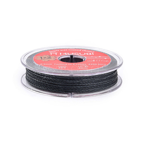 2-Ply Round Waxed Cotton Thread Cords YC-T004-01A-05-1