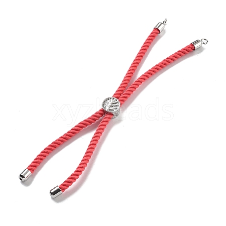 Twisted Nylon Cord Silder Bracelets DIY-B066-03P-15-1