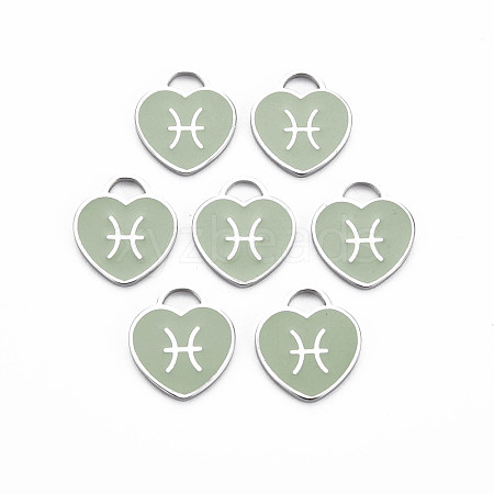 304 Stainless Steel Pendants STAS-S117-025G-1