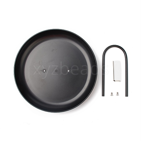 Round ABS Plastic Desktop Storage Tray LS-AJEW-H113-A03-1