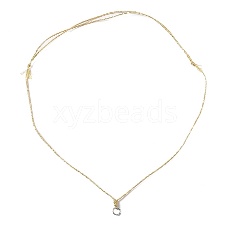 Adjustable Polyester Cord Necklace Making AJEW-JB01379-01-1