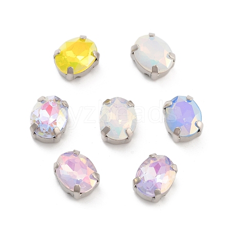 Oval Opal Sew On Rhinestones RGLA-G024-04A-P-1