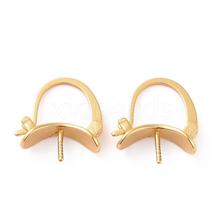 925 Sterling Silver Hoop Earring Findings STER-D035-25G-1