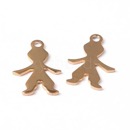 Ion Plating(IP) Boy 304 Stainless Steel Pendants STAS-G130-43G-1