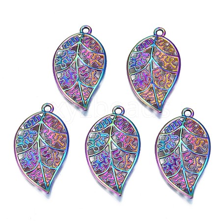 Rainbow Color Alloy Pendants PALLOY-N156-188-NR-1