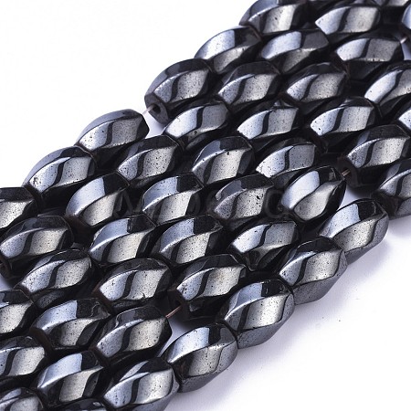 Magnetic Synthetic Hematite Beads Strands IM8x12mm602-1