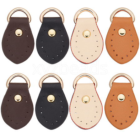 8Pcs 4 Colors Cowhide D Buckle FIND-BBC0003-75A-1